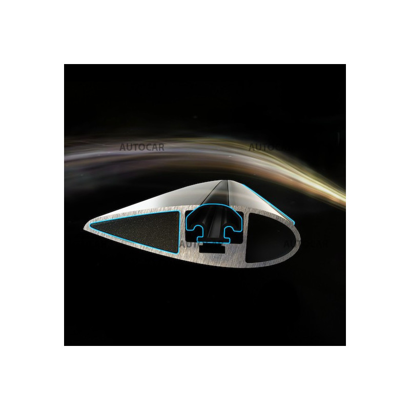 Strešný nosič Whispbar s presahom - hliníkový