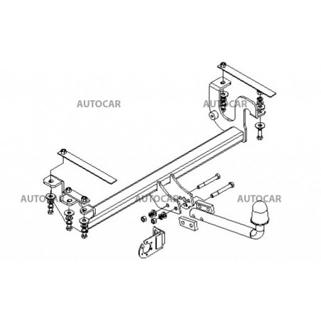 Ťažné zariadenie pre JIMNY - 3/5dv., pasuje aj na r. 2005 - automatický systém - od 1998 do Ťažné zariadenie pre JIMNY - 3/5dv., pasuje aj na r. 2005 - automatický systém - od 1998 do
