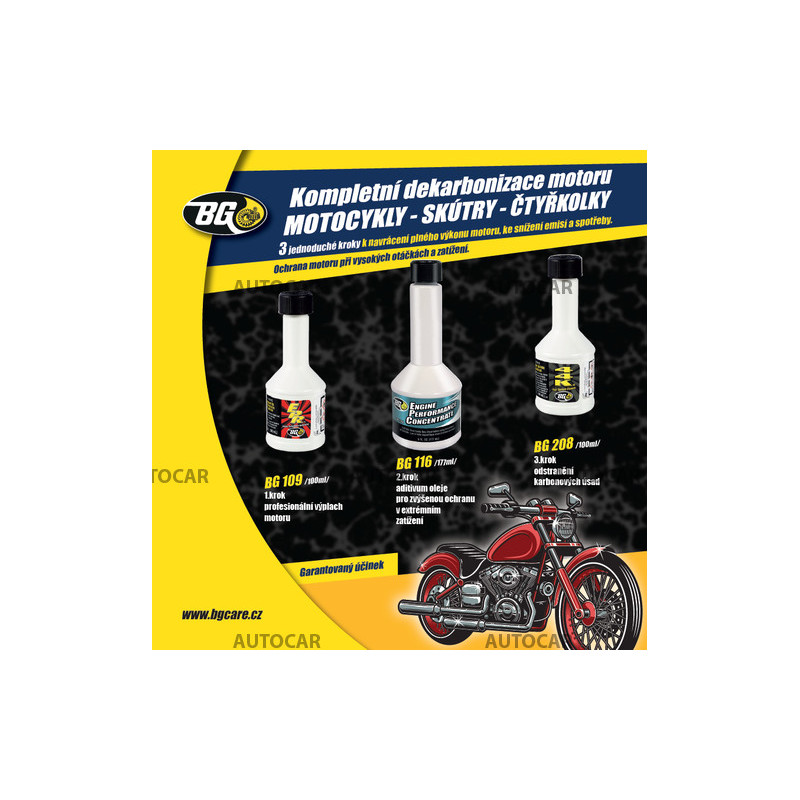 BG 6900 KIT dekarbonizácie pro 4-taktné motocykle