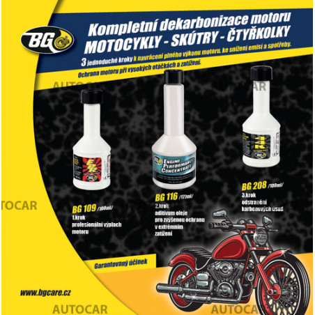 BG 6900 KIT dekarbonizácie pro 4-taktné motocykle BG 6900 KIT dekarbonizácie pro 4-taktné motocykle