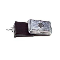 Svetlo pozičné biele, pravé s držiakom.