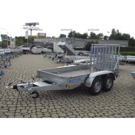 Prívesný vozík B2032HTP na prepravu stavebných strojov