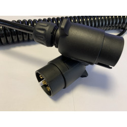 Propojovací špirálový kabel - 2x zástrčka 7-PIN