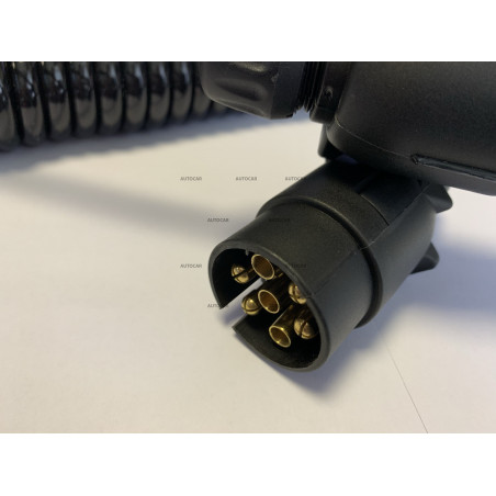 Propojovací špirálový kabel - 2x zástrčka 7-PIN