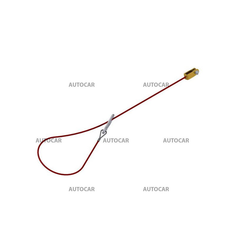 Poistné lanko k nájazdovým brzdám