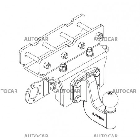 Tažné zařízení pro Jeep GLADIATOR - šroubový systém