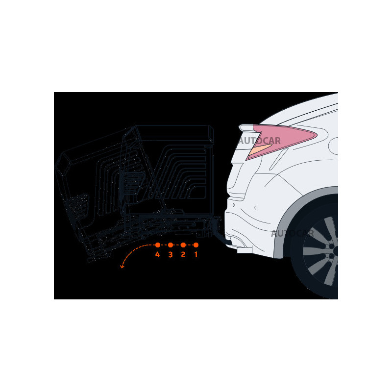 Přepravní box na tažné zařízení Towbox V3 - černý