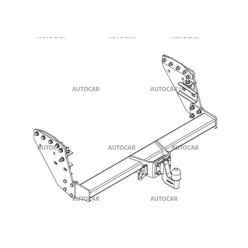 Tažné zařízení pro Mitsubishi L200 - šroubový systém