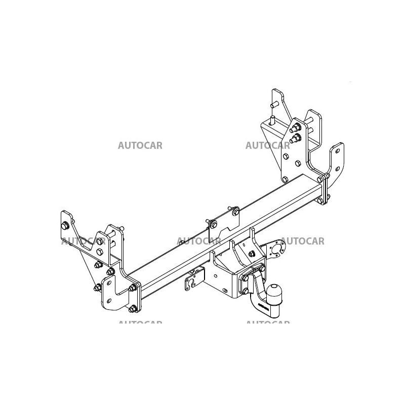 Tažné zařízení pro Dodge RAM 1500 / 2500 - šroubový systém