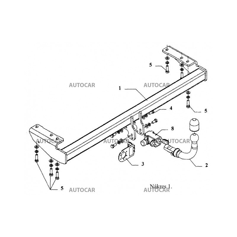 Ťažné zariadenie pre V 70 - Combi - automatický systém - od 2000/03 do 2007