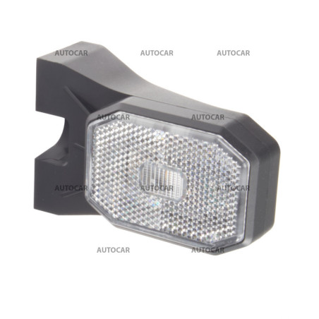 LED poziční světlo - bílé s držákem