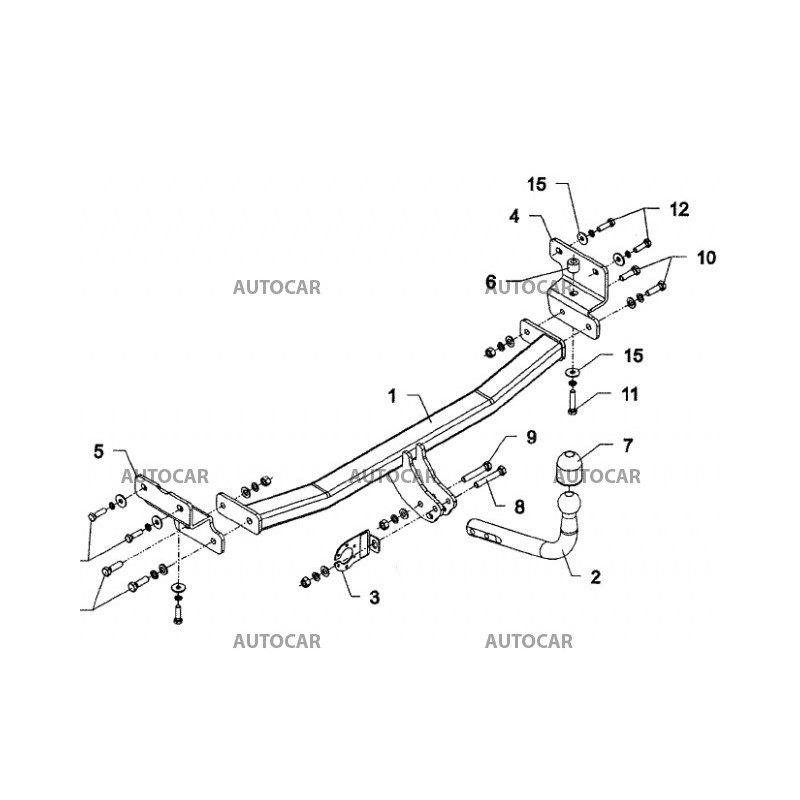 Ťažné zariadenie pre I 30 - combi - skrutkový systém - od 2010