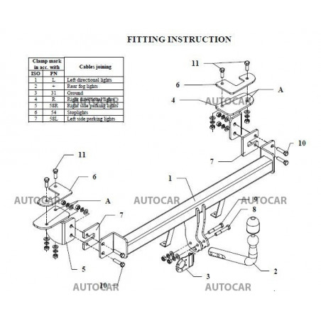 Ťažné zariadenie pre AVEO - 3/5 dv - automatický systém - od 2002 do Ťažné zariadenie pre AVEO - 3/5 dv - automatický systém - od 2002 do
