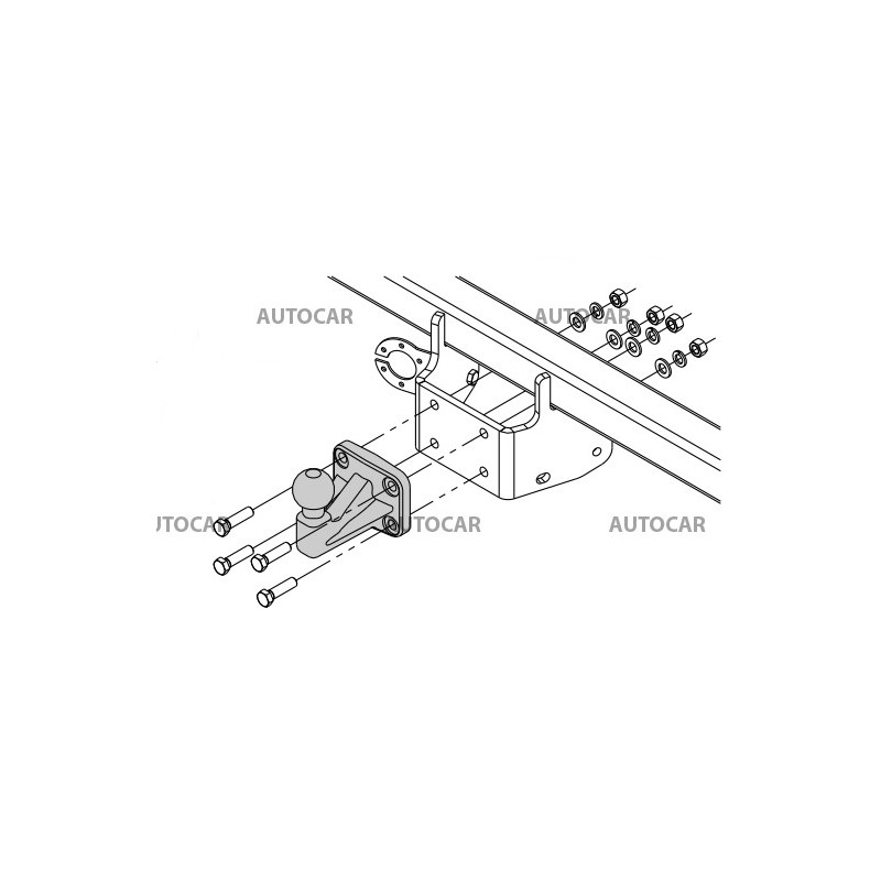 Tažné zařízení pro Toyota PROACE MAX - Dodávka L4 - šroubový systém