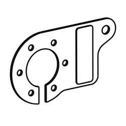 Držák zásuvky - sklopný