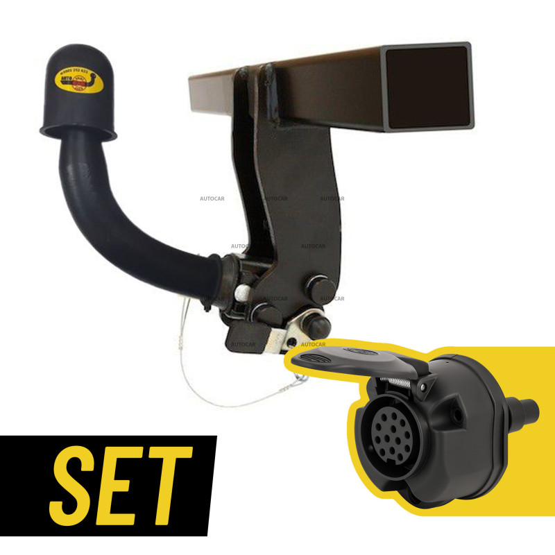 Horizontální odnímatelné tažné zařízení s typovou 13/8 PIN elektroinstalací pro Toyota RAV 4