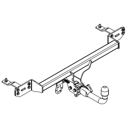 Tažné zařízení pro MG ZS Hybrid+ - odnímatelný horizontální bajonetový systém - pro vozidla s originál krytkou v nárazníku
