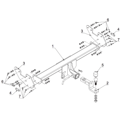 Tažné zařízení pro Toyota HILUX - s americkou koulí