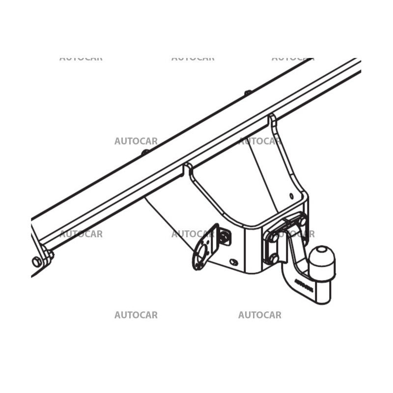 Tažné zařízení pro Toyota HILUX - AN110/AN120/AN130 - šroubový systém