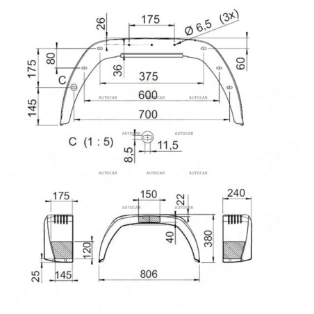 Blatník AL-KO BKS EA 240 – 15"/240 mm