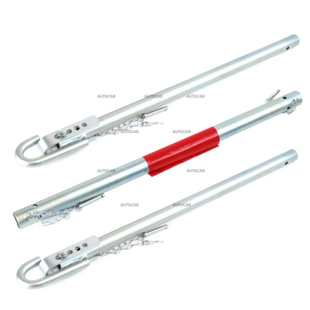 Tažná tyč AMiO 2T 180 cm – pevná ocelová, 3dílná