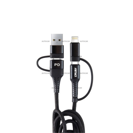 Univerzální nabíjecí a datový kabel AMIO – rychlé nabíjení PD