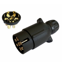 Zásuvka 7- pólová s konektormi