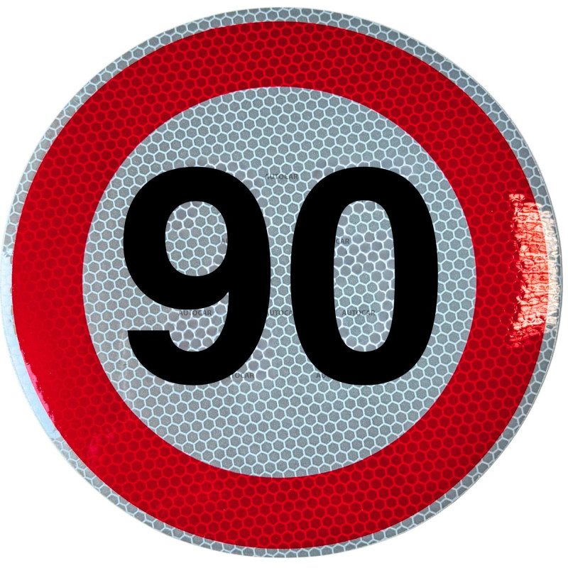 Rychlostní nálepka  90 km/hod 20 cm