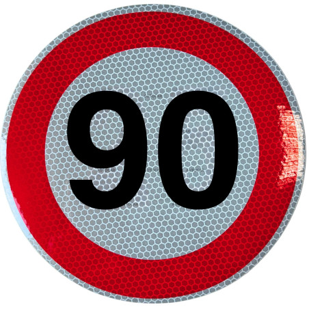 Rychlostní nálepka 90 km/hod 15 cm
