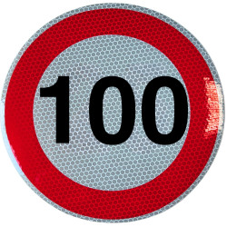 Rychlostní nálepka 100 km/hod 20 cm