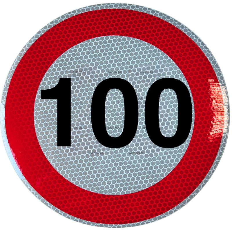 Rychlostní nálepka 100 km/hod 20 cm