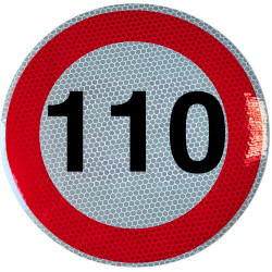 Rychlostní nálepka 110 km/hod 20 cm