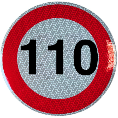 Rychlostní nálepka 110 km/hod 20 cm