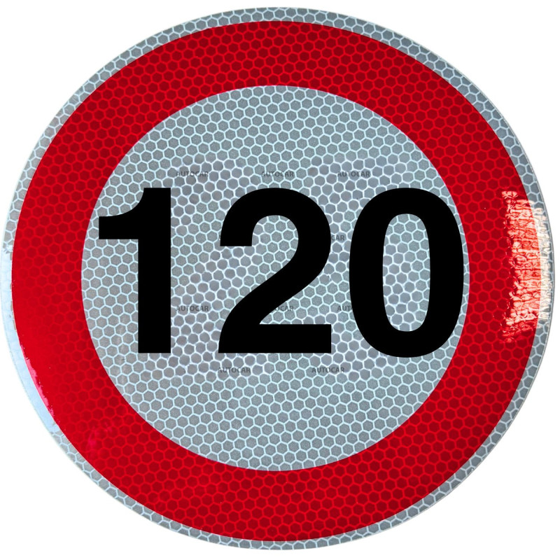 Rychlostní nálepka 120 km/hod 20 cm