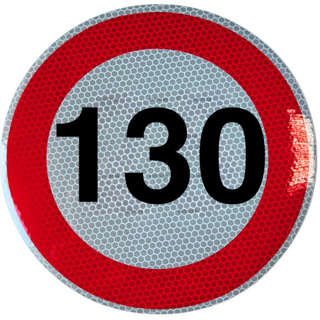 Rychlostní nálepka 130 km/hod  15 cm