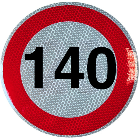 Rychlostní nálepka 140 km/hod 15 cm