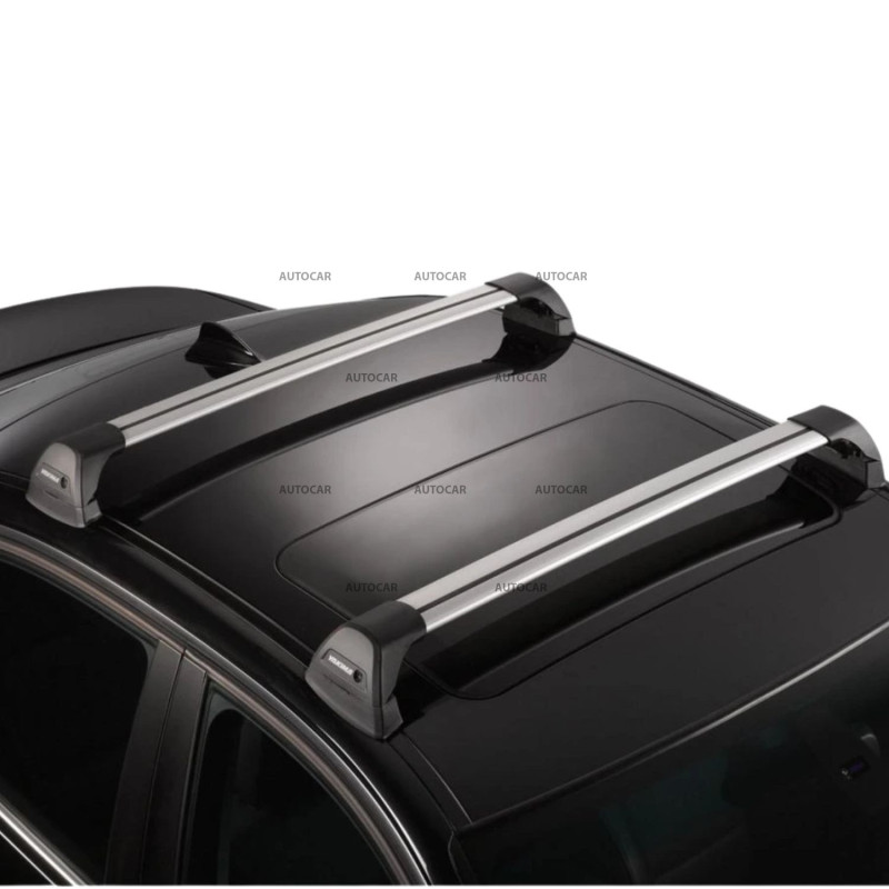 Střešní nosič Yakima FlushBar pro Mazda 2 Hatchback (2002 – 2006) – holá střecha