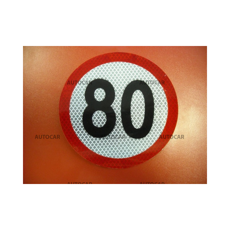 Samolepka 80 km/h