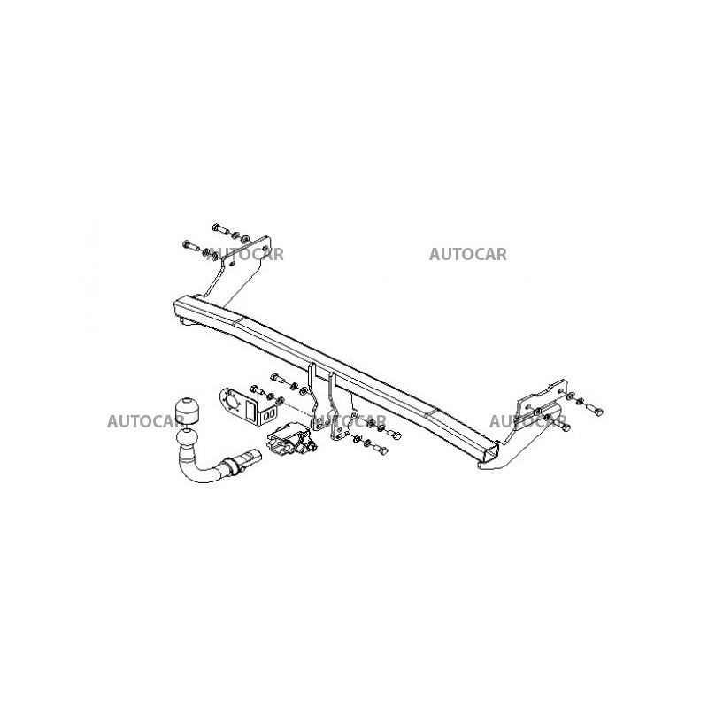Ťažné zariadenie pre PICANTO - 5 dv - skrutkový systém - od 2003 do 