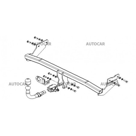 Ťažné zariadenie pre PICANTO - 5 dv - automatický systém - od 2003 do Ťažné zariadenie pre PICANTO - 5 dv - automatický systém - od 2003 do