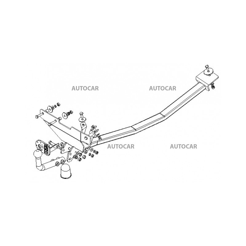 Ťažné zariadenie pre TIPO - 3/5dv. - skrutkový systém - od 1988 do 1995