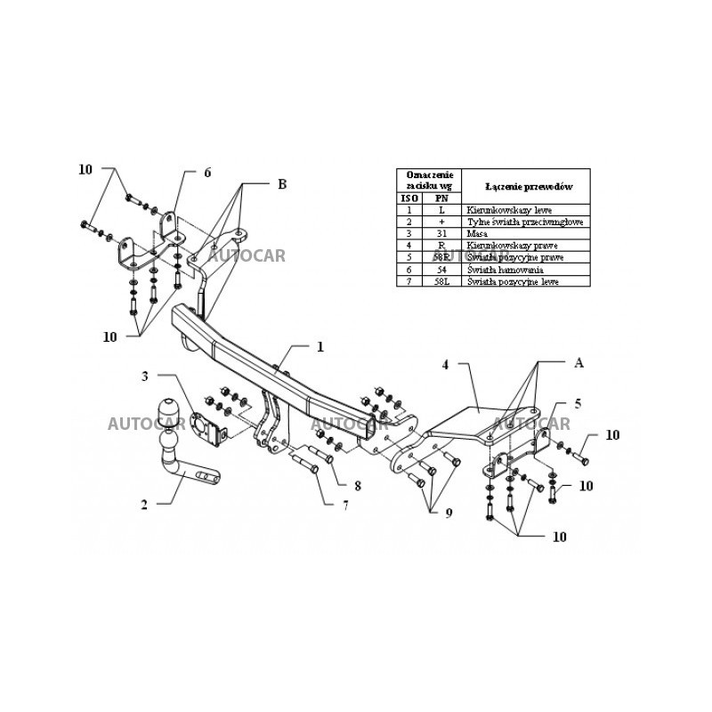 Ťažné zariadenie pre OUTLANDER - suv - automatický systém - od 2007 do 