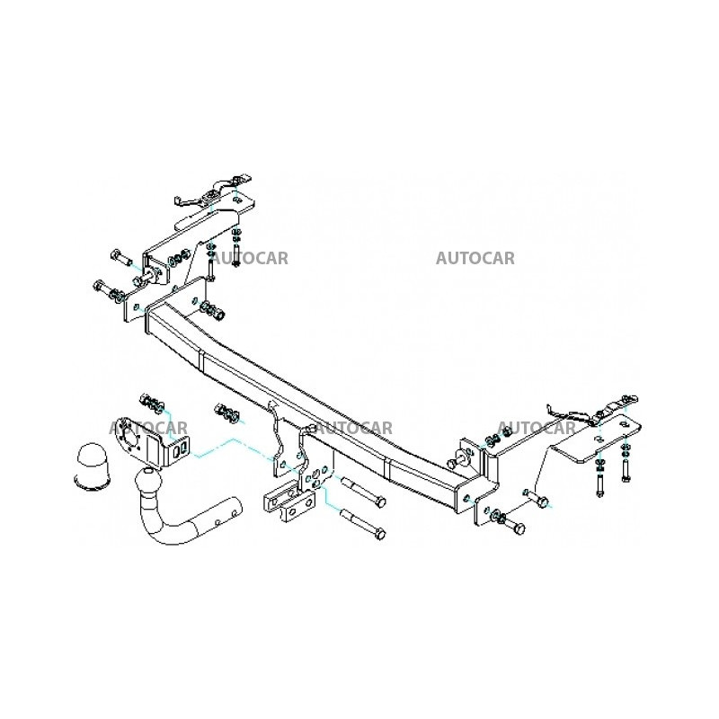 Ťažné zariadenie pre PUNTO - 3/5dv., (188) - skrutkový systém - od 1999/09 do 