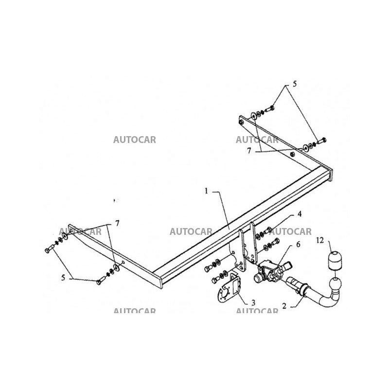 Ťažné zariadenie pre FOCUS - 4dv. - automatický systém - od 2005 do 