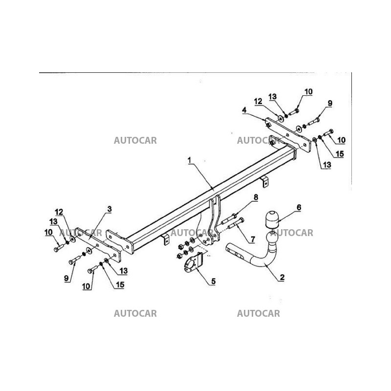 Ťažné zariadenie pre RIO - 5 dv - automatický systém - od 2009