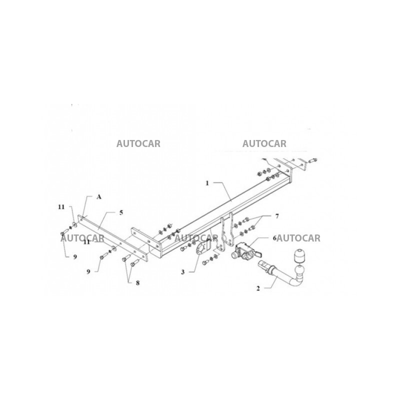 Ťažné zariadenie pre KUGA - AWD - automatický systém - od 2008 do 