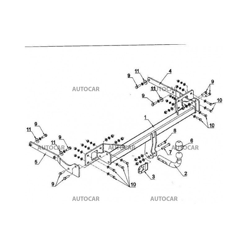 Ťažné zariadenie pre GLK - SUV - automatický vertikálny systém - od 2008/10