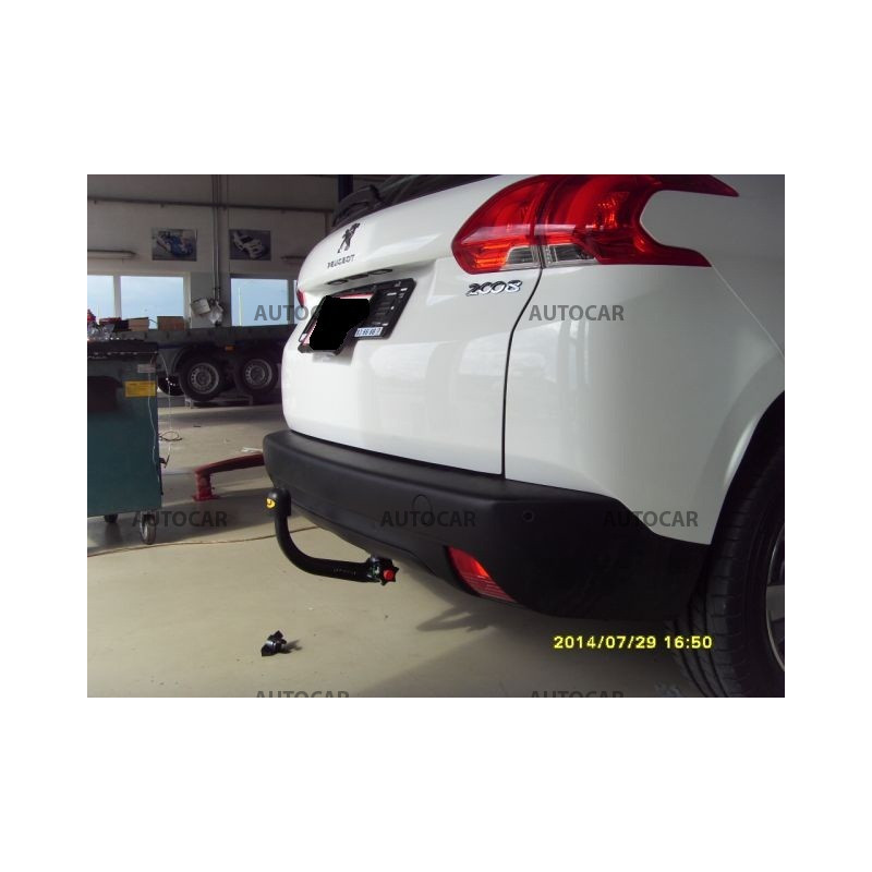 Tažné zařízení pro Peugeot 2008 - odnímatelný vertikální bajonetový systém