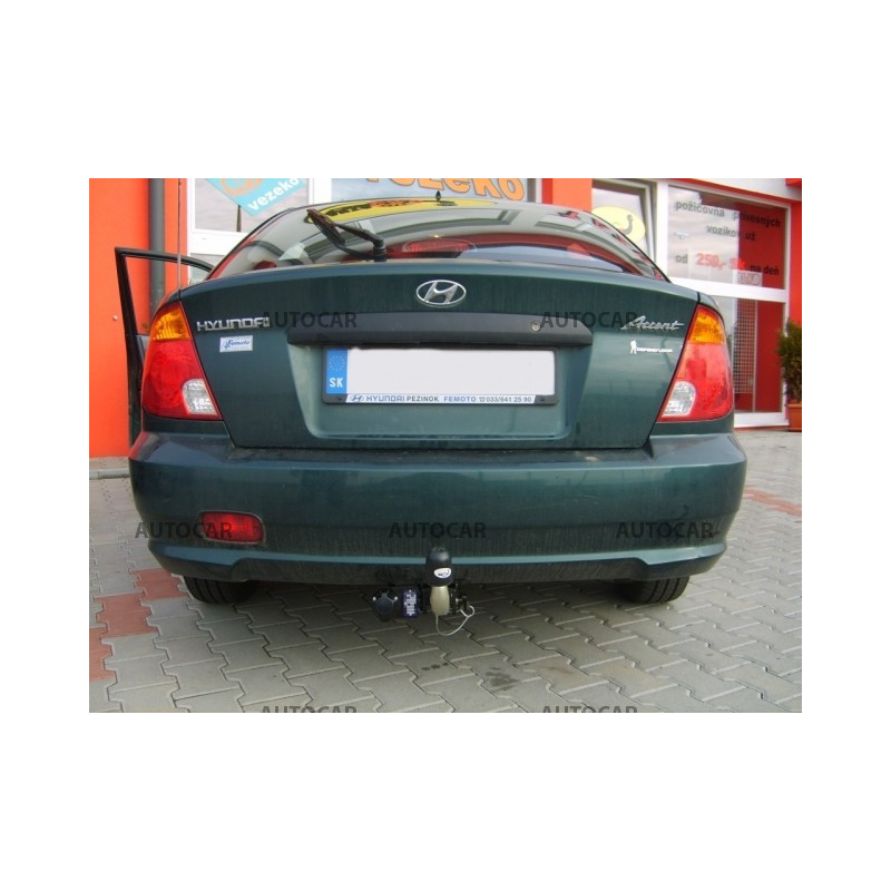 Tažné zařízení pro Hyundai ACCENT - odnímatelný bajonetový systém