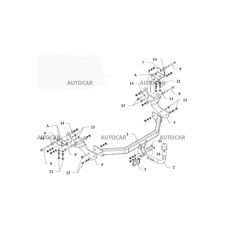 Ťažné zariadenie pre H-1, H 300 - VAN - automatický systém - od 2008 do 